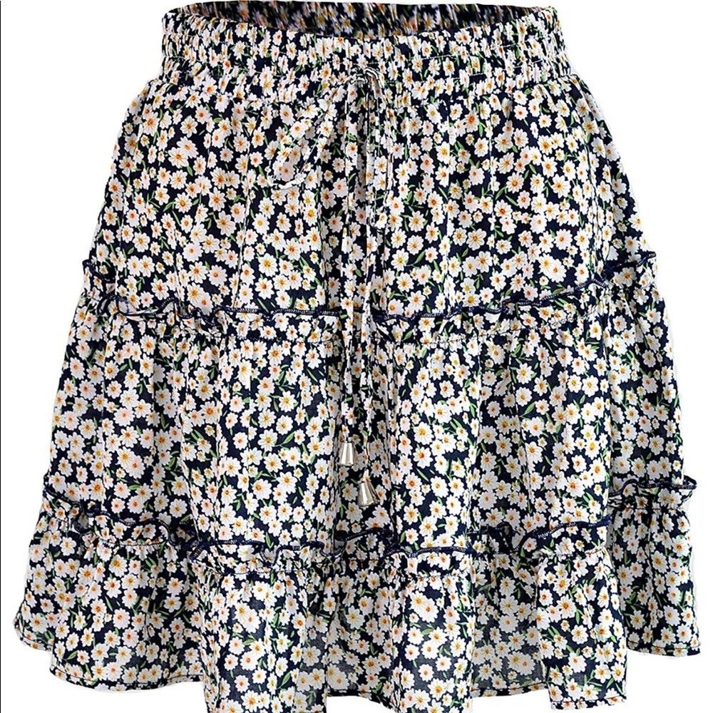 Daisy Print Skirt